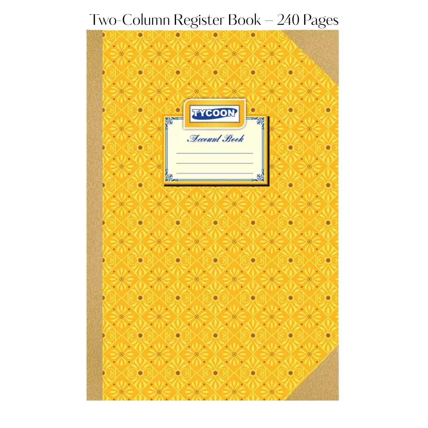 Two-Column Register Book – 240 Pages, Hardbound